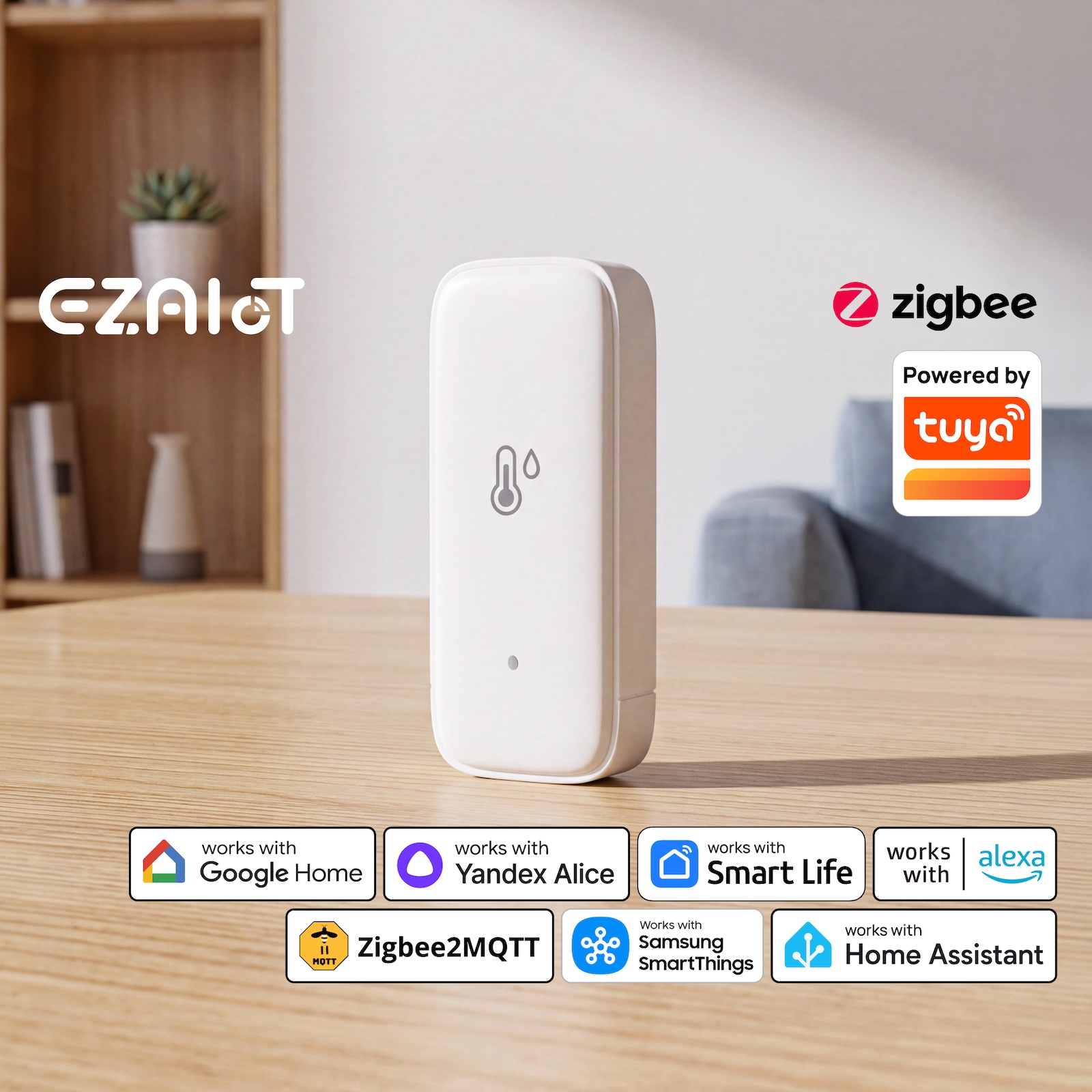 Tuya Zigbee3.0 Temperature Hum - Smart Home Hub Samsung ulasan dan harga