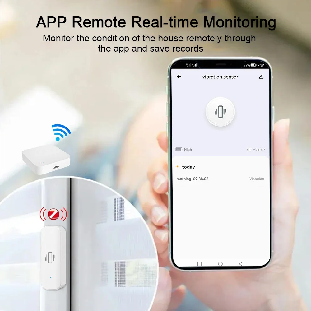 Tuya WiFi/Zigbee Smart Vibrati - Smart Home Notifications ulasan dan harga