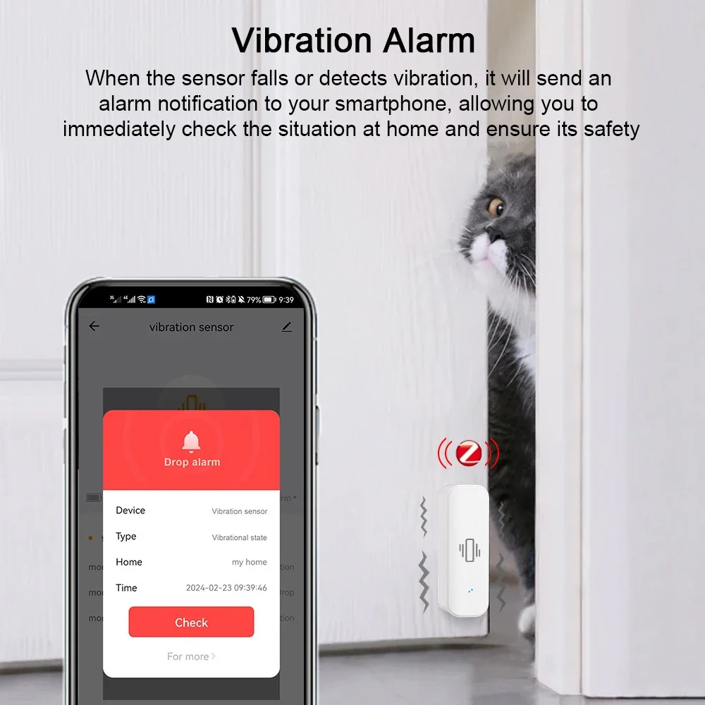 Tuya WiFi/Zigbee Smart Vibrati - Smart Home Notifications ulasan dan harga
