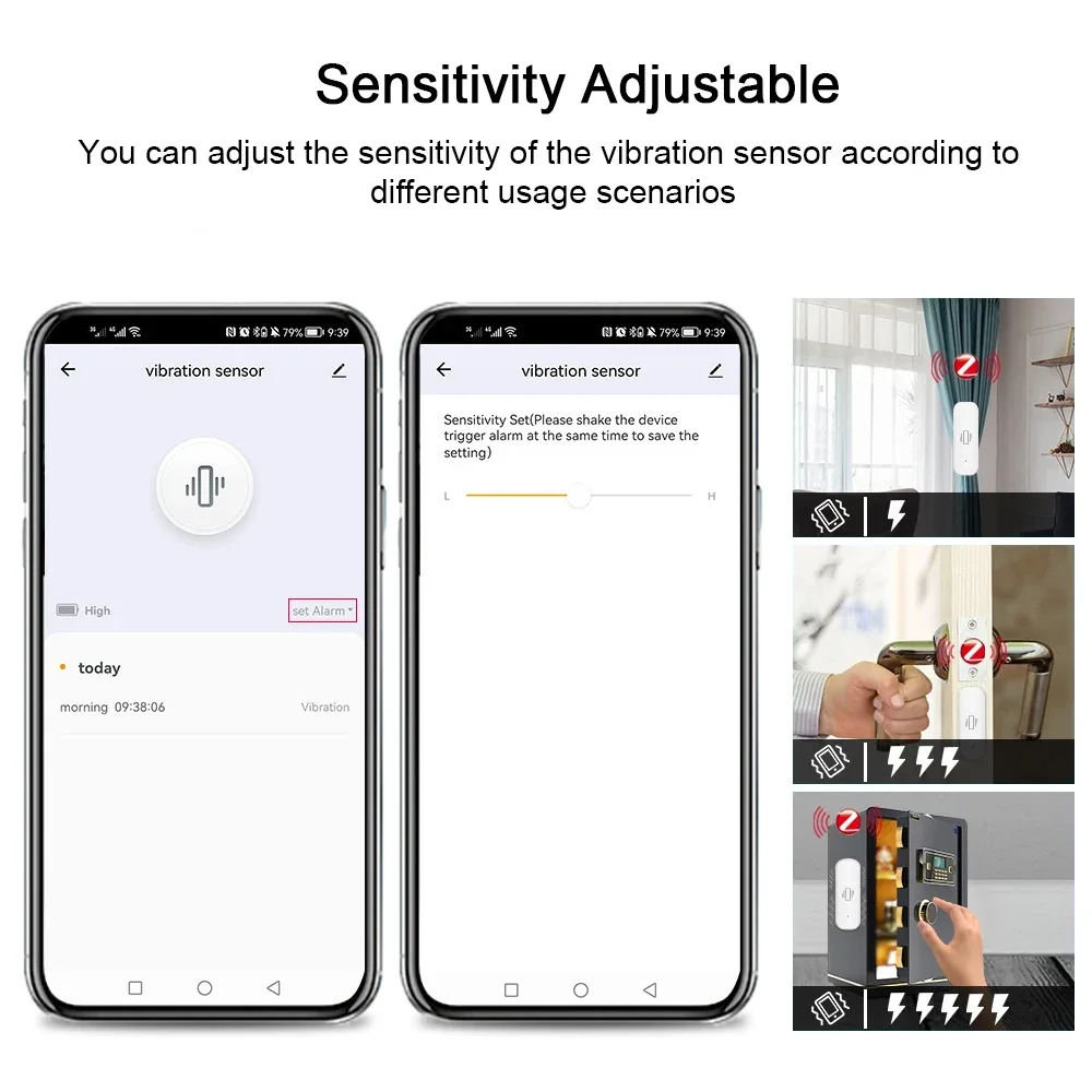 Tuya WiFi/Zigbee Smart Vibrati - Smart Home Notifications ulasan dan harga