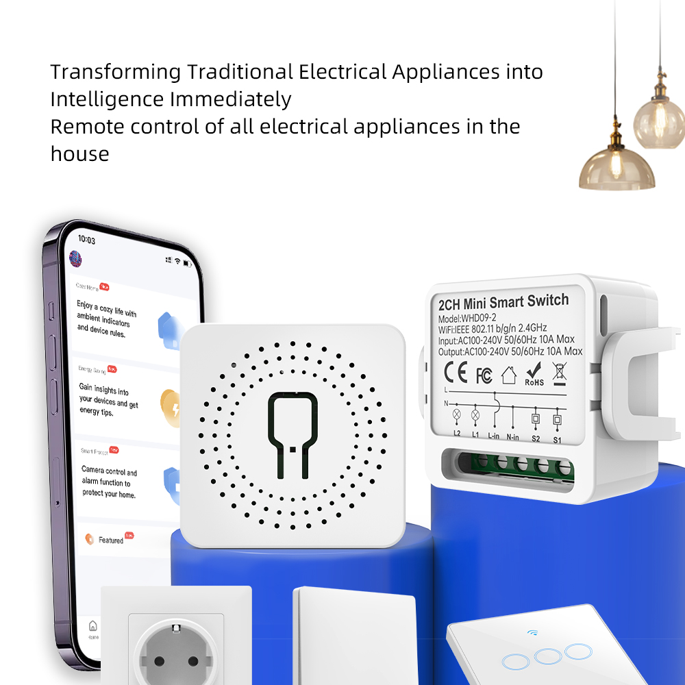 2 Way Tuya Smart Switch 2Gang  - Smart Home Integration ulasan dan harga