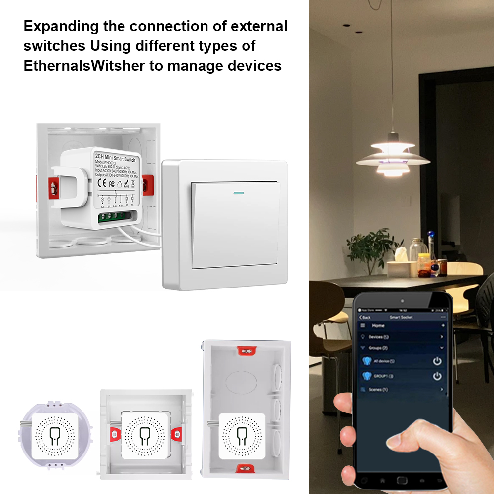 2 Way Tuya Smart Switch 2Gang  - Smart Home Integration ulasan dan harga