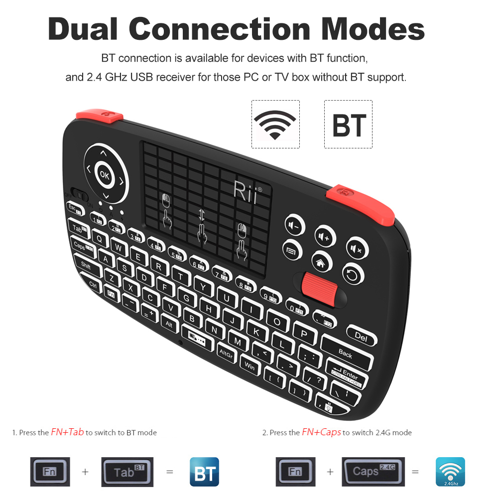 Rii I4 Mini BT Wireless Keyboa - Smart Home Keyboard ulasan dan harga