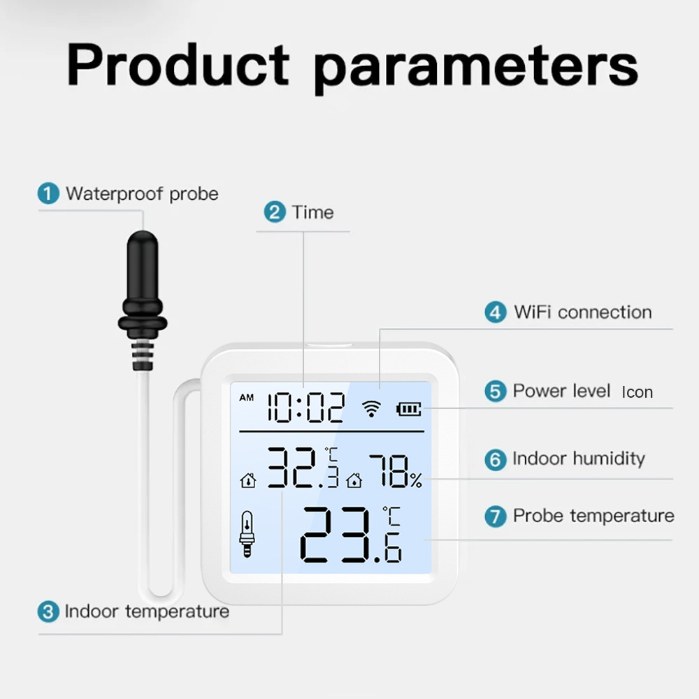 WiFi Humidity Temperature Sens - Wifi Thermostat ulasan dan harga