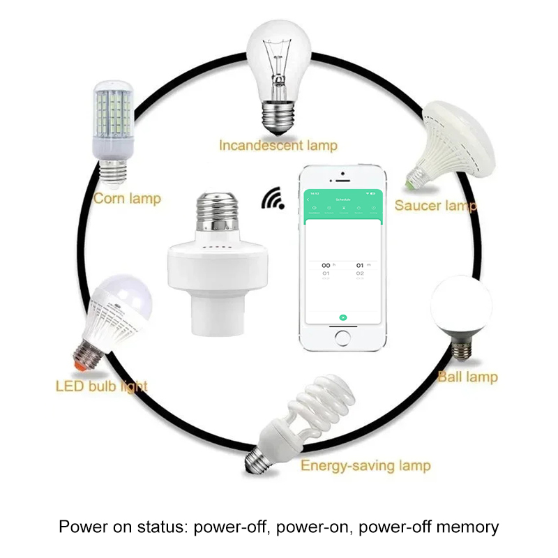 Tuya Smart E27 Socket Switch A - Smart Home Integration ulasan dan harga