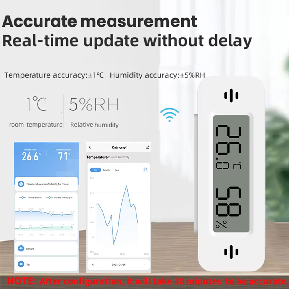 Tuya Zigbee WiFi Mini Temp & H - Smart Home Miniature ulasan dan harga