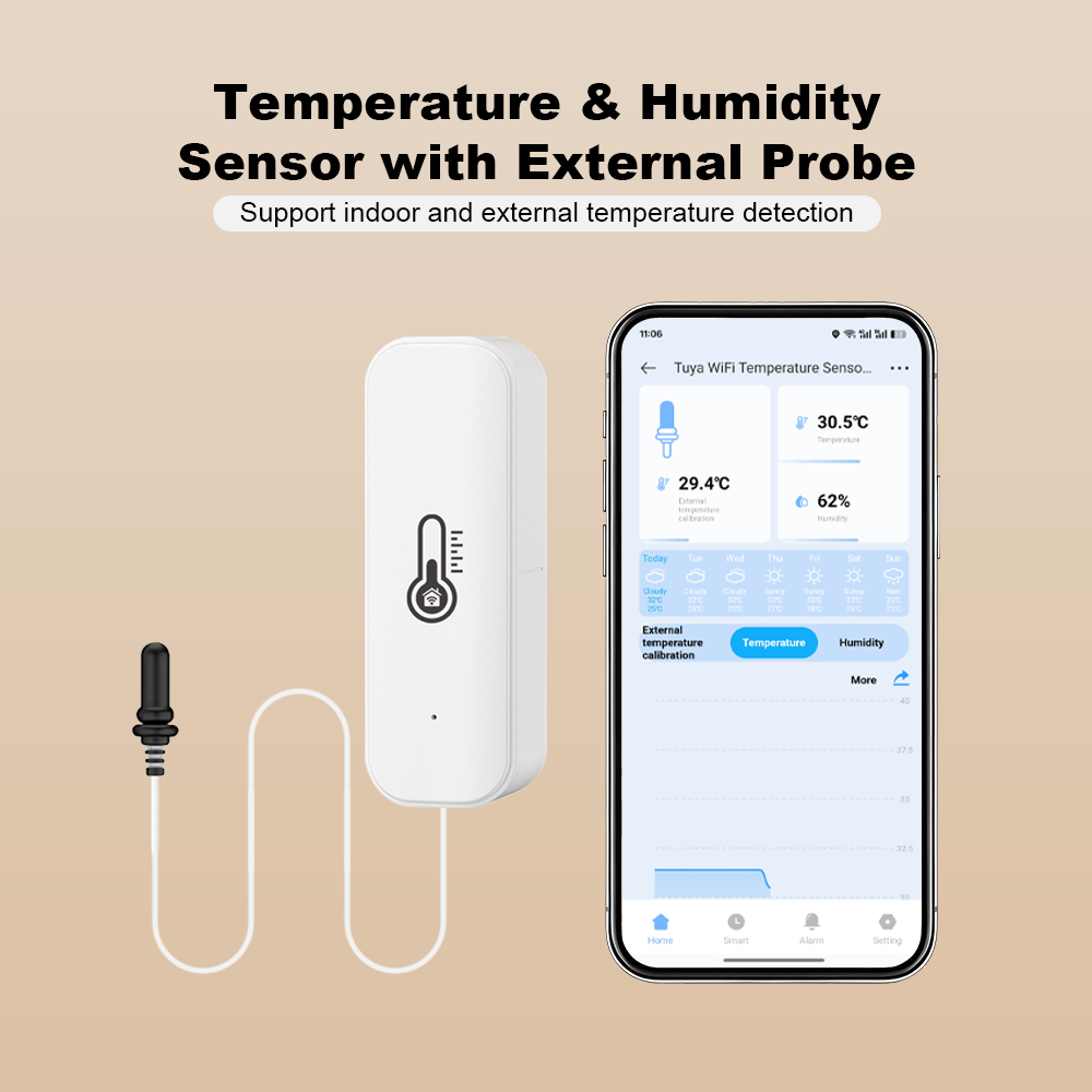 2026 New Tuya WiFi Humidity Te - Wifi Thermostat ulasan dan harga