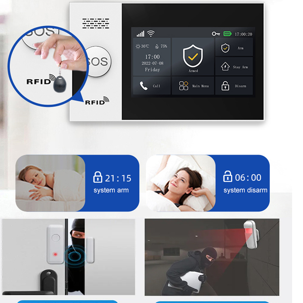 PGST 4G Tuya Smart Home Alarm  - Smart Home Automation System ulasan dan harga