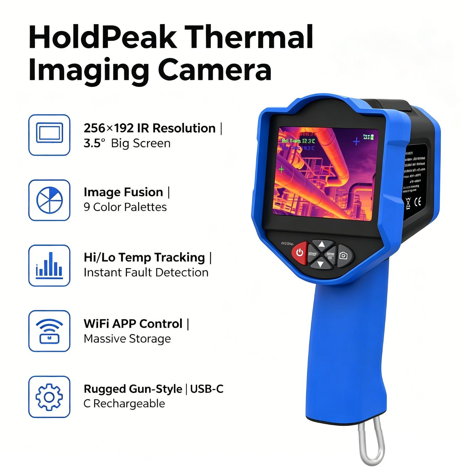HoldPeak Thermal Imaging Camer - Smart Home Hvac ulasan dan harga