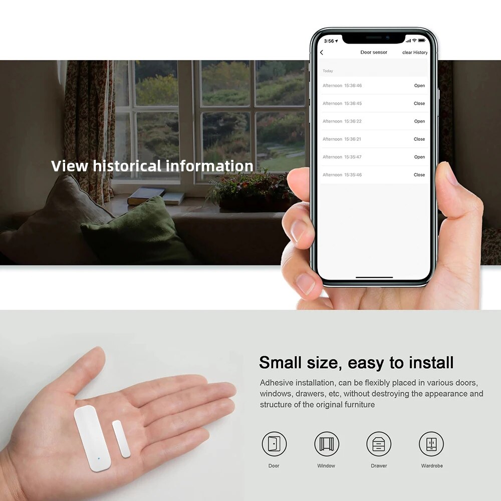 ONENUO Tuya Smart WiFi Door Se - Smart Home Notifications ulasan dan harga