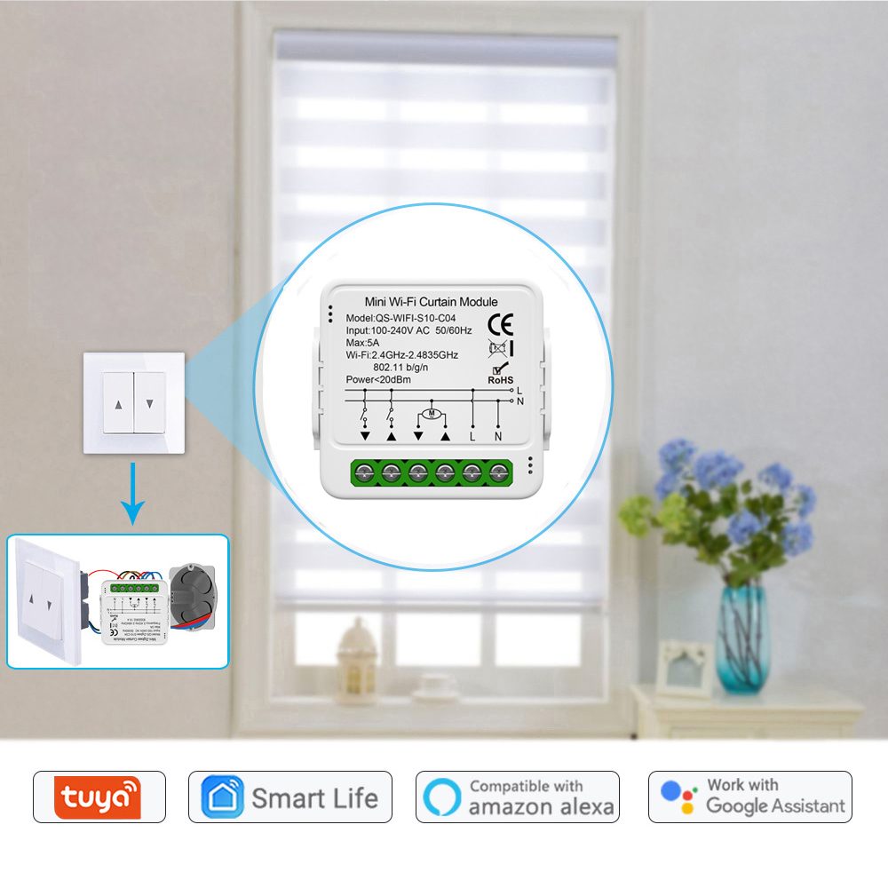 Tuya WiFi Zigbee Smart Curtain - Smart Home Z Wave ulasan dan harga
